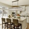 Modern Rectangular Crystal Glass Chandelier