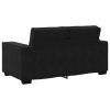 Sofa Set Black Velvet 2-piece set Sofa Set Rectangular Modern