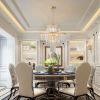 20" Modern Crystal Chandelier with Gold Finish