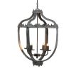 4 - Light Metal Chandelier, Hanging Light