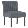 Slipper Chair Dark Grey Velvet