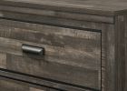 1pc Rustic Contemporary Brown Finish Five Storage Drawers Wooden Bedroom Furniture