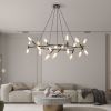 Black & Golden Modern Chandelier Light Fixture