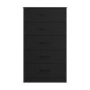 Ardent 5 Drawer Dresser, Black