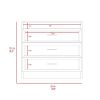 Cambridge Three Drawers Dresser