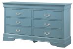 Glory Furniture LouisPhillipe G02180-D Dresser, Teal