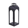 Black Metal Lantern Candle Holder, 18