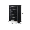 Ireland Black Finish Chest