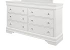 SHAKER CROCODILE METALLIC WHITE DRESSER