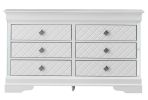 Glory Furniture Verona G6790-D Dresser, Silver Champagne