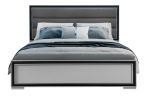 ADELAIDE GREY BLACK 5PC. KING BED W/LED SET