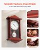 VEVOR Grandfather Clock, 18 in Classic Vintage Pendulum Clock, Pine Wood & MDF Wall Clocks with Quartz Movement and Quiet Design