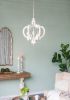 French Country Wood Chandelier