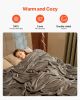 VEVOR King Size Blanket, 108 x 90 inches, Lightweight and Fuzzy Throw Blanket for Bed