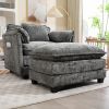 55.32*39.76" Oversized Sofa Indoor, Portable ottoman