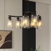 9-Light Black Modern Chandeliers for Dining Room