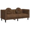 Sofa Set Brown Velvet