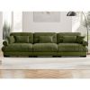 Extra Large 3 Seat Modern Velvet Sofa