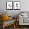 Trendy Decor 4U 2- Piece Vignette I was Left Unsupervised! Black Framed Wall Art for Living Room, Bedroom Wall Art Print for Home Decor by Deb Strain