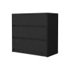 Black 3-Drawer Dresser