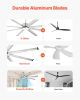 VEVOR 84 In Ceiling Fan with Light, 6-Speed Remote Control, Dimmable 3-Color Temperature