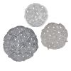 Textured Feather 3-piece Metal Disc Wall