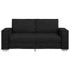 Sofa Black 70.87 x 30.71 x 33.07 in Fabric