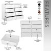 8-Drawer Dresser with Large Fabric Drawers