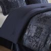 4 PCS Queen Comforter Set Navy