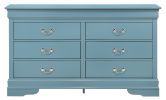 Glory Furniture LouisPhillipe G02180-D Dresser, Teal