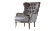 Modern Style Chair in Taupe