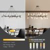 Black & Golden Modern Chandelier Light Fixture