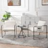 2 Sets 1 Case, Upholstered hanging armchair with arm pocket metal frame