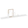 Wall Shelf Set of 4 White MDF Medium Wall mounting Wall Shelf