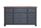Bridgevine Home Americana Dresser, No Assembly Required, Corduroy Blue Finish