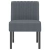 Slipper Chair Dark Grey Velvet