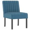 Slipper Chair Blue Velvet, Wood