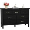 7 Drawer Dresser for Bedroom, Storage Cabinet With Metal Handles, Modern Closet Of Drawers for Living Room