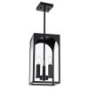 Large Outdoor Pendant Light Fixtures 3-Light, Exterior Hanging Lantern Porch Light Adjustable, Hanging Lamp Farmhouse Exterior Chandelier Ceiling Moun