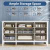 9 Drawer Dresser For Bedroom, Wood Storage Cabinet With Metal Handles, Modern Closet Of Drawers for Living Room