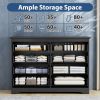 8 Drawer Dresser For Bedroom, Wood Storage Cabinet With Golden Metal Handles, Modern Closet Of Drawers for Living Room
