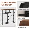9 Drawer Dresser with Metal Frame and Wooden Top Fabric Storage Organizer Tower for Bedroom Living Room Entryway Office Closet Classic Freestanding Wa