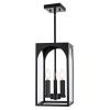 Large Outdoor Pendant Light Fixtures 3-Light, Exterior Hanging Lantern Porch Light Adjustable, Hanging Lamp Farmhouse Exterior Chandelier Ceiling Moun
