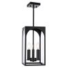 Large Outdoor Pendant Light Fixtures 3-Light, Exterior Hanging Lantern Porch Light Adjustable, Hanging Lamp Farmhouse Exterior Chandelier Ceiling Moun